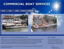 Tablet Screenshot of commercialboatservices.co.uk